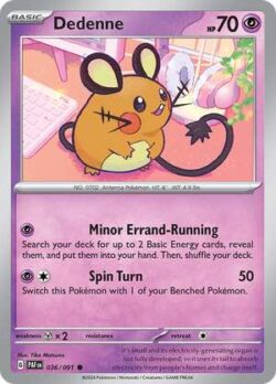 2024 Pokemon Scarlet and Violet-Paldean Fates #PAF036-091 Dedenne