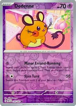 2024 Pokemon Scarlet and Violet-Paldean Fates #PAF036-091 Reverse Holo Dedenne