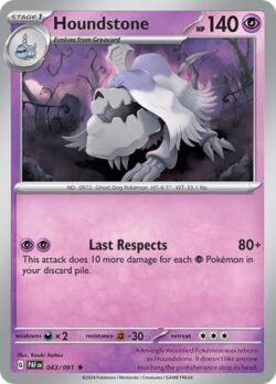 2024 Pokemon Scarlet and Violet-Paldean Fates #PAF043-091 Houndstone