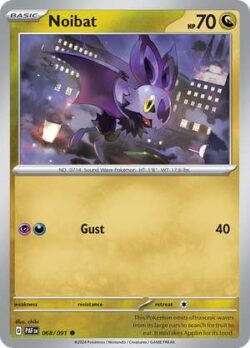 2024 Pokemon Scarlet and Violet-Paldean Fates #PAF068-091 Noibat