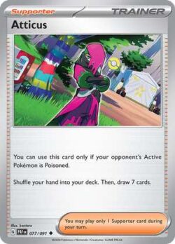 2024 Pokemon Scarlet and Violet-Paldean Fates #PAF077-091 Atticus