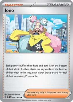 2024 Pokemon Scarlet and Violet-Paldean Fates #PAF080-091 Iono