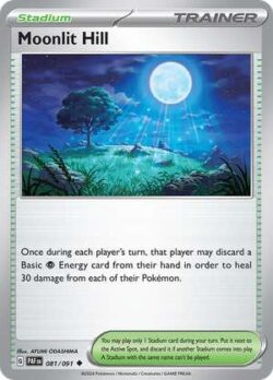 2024 Pokemon Scarlet and Violet-Paldean Fates #PAF081-091 Moonlit Hill