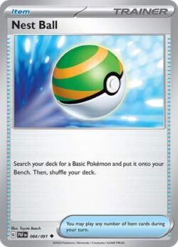 2024 Pokemon Scarlet and Violet-Paldean Fates #PAF084-091 Nest Ball