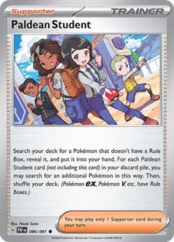 2024 Pokemon Scarlet and Violet-Paldean Fates #PAF086-091 Paldean Student