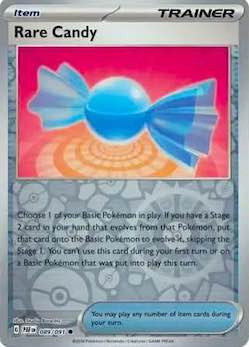 2024 Pokemon Scarlet and Violet-Paldean Fates #PAF089-091 Reverse Holo Rare Candy