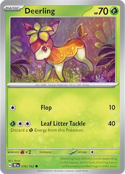 2024 Pokemon Scarlet and Violet-Temporal Forces #TEF016-162 Deerling