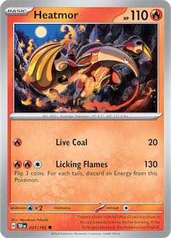 2024 Pokemon Scarlet and Violet-Temporal Forces #TEF031-162 Heatmor