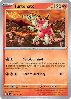 2024 Pokemon Scarlet and Violet-Temporal Forces #TEF035-162 Turtonator