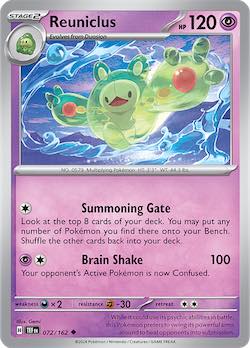 2024 Pokemon Scarlet and Violet-Temporal Forces #TEF072-162 Reuniclus