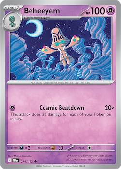 2024 Pokemon Scarlet and Violet-Temporal Forces #TEF074-162 Beheeyem