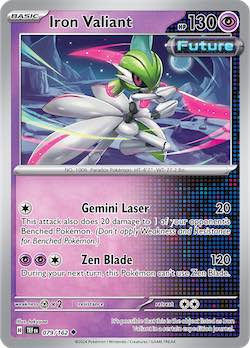 2024 Pokemon Scarlet and Violet-Temporal Forces #TEF079-162 Iron Valiant