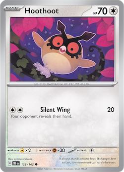 2024 Pokemon Scarlet and Violet-Temporal Forces #TEF126-162 Hoothoot