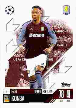 2024-25 Topps Match Attax UCC #004 Ezri Konsa