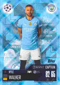 2024-25 Topps Match Attax UCC #016 Blue Crystal Kyle Walker