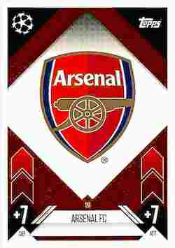 2024-25 Topps Match Attax UCC #028 Arsenal Team Badge