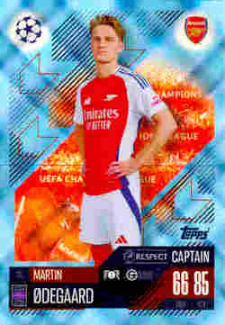 2024-25 Topps Match Attax UCC #039 Blue Crystal Martin Ødegaard