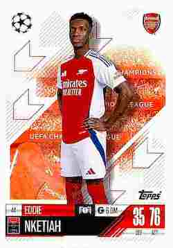 2024-25 Topps Match Attax UCC #044 Eddie Nketiah