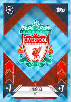 2024-25 Topps Match Attax UCC #046 Blue Crystal Liverpool Team Badge