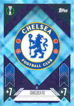 2024-25 Topps Match Attax UCC #082 Blue Crystal Chelsea Team Badge