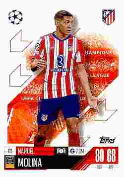 2024-25 Topps Match Attax UCC #112 Nahuel Molina