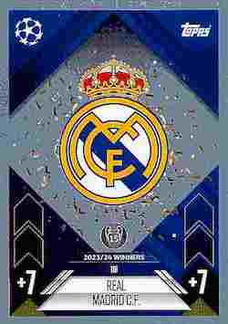 2024-25 Topps Match Attax UCC #118 Real Madrid Team Badge