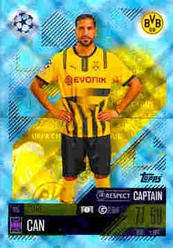 2024-25 Topps Match Attax UCC #185 Blue Crystal Emre Can