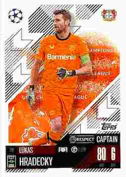 2024-25 Topps Match Attax UCC #191 Lukas Hradecky