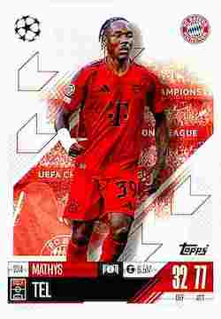 2024-25 Topps Match Attax UCC #224 Mathys Tel