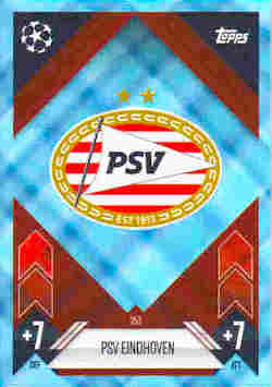 2024-25 Topps Match Attax UCC #253 Blue Crystal PSV Team Badge