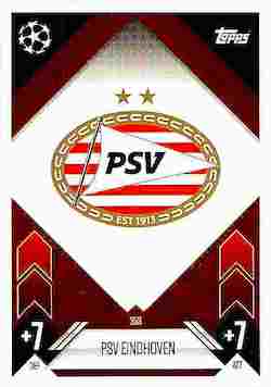 2024-25 Topps Match Attax UCC #253 PSV Team Badge