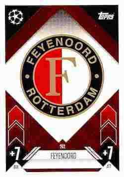 2024-25 Topps Match Attax UCC #262 Feyenoord Team Badge