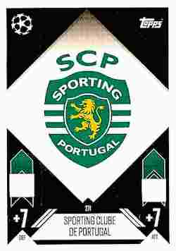 2024-25 Topps Match Attax UCC #271 Sporting Portugal Team Badge