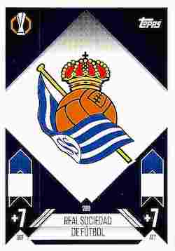 2024-25 Topps Match Attax UCC #280 Real Sociedad Team Badge