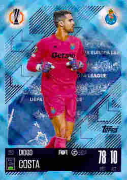 2024-25 Topps Match Attax UCC #290 Blue Crystal Diogo Costa