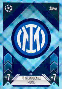 2024-25 Topps Match Attax UCC #298 Blue Crystal Inter Milan Team Badge