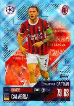 2024-25 Topps Match Attax UCC #310 Blue Crystal Davide Calabria