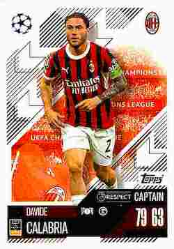 2024-25 Topps Match Attax UCC #310 Davide Calabria