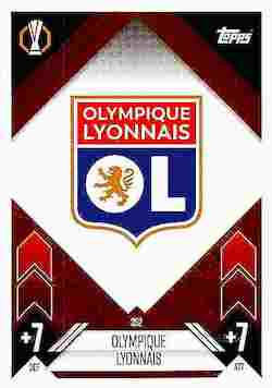 2024-25 Topps Match Attax UCC #352 Olympique Lyonnais Team Badge