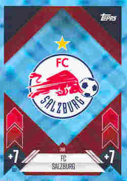 2024-25 Topps Match Attax UCC #388 Blue Crystal FC Red Bull Salzburg Team Badge