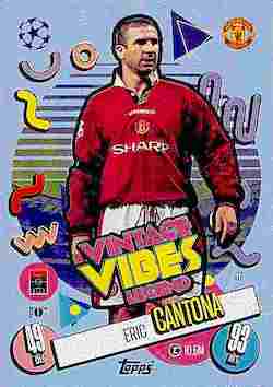 2024-25 Topps Match Attax UCC #417 Vintage Vibes Legend Eric Cantona