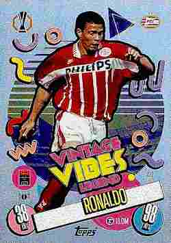 2024-25 Topps Match Attax UCC #422 Vintage Vibes Legend Ronaldo