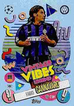 2024-25 Topps Match Attax UCC #427 Vintage Vibes Legend Fabio Cannavaro