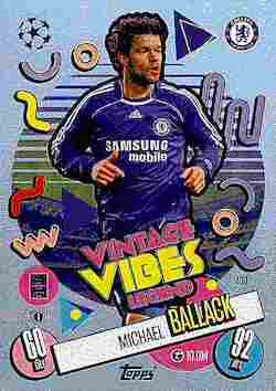 2024-25 Topps Match Attax UCC #430 Vintage Vibes Legend Michael Ballack