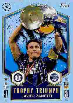 2024-25 Topps Match Attax UCC #440 Trophy Triumph Javier Zanetti