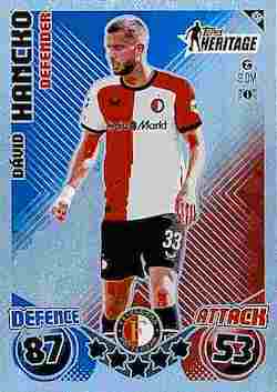 2024-25 Topps Match Attax UCC #456 Heritage Dávid Hancko