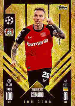 2024-25 Topps Match Attax UCC #471 100 Club Alejandro Grimaldo