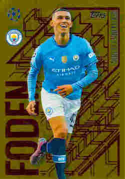 2024-25 Topps Match Attax UCC #GE01 Golden Edge Phil Foden