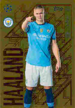 2024-25 Topps Match Attax UCC #GE02 Golden Edge Erling Haaland