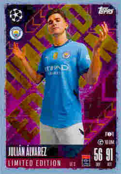 2024-25 Topps Match Attax UCC #LE03 Limited Edition Julián Álvarez